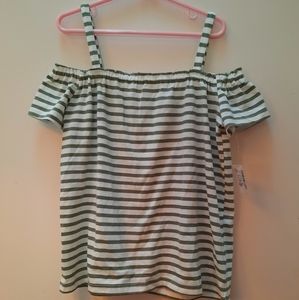 Kids Striped off the Shoulders Shirt